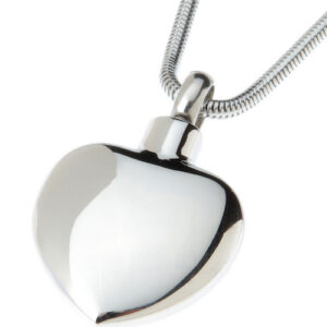 pet ashes jewellery simple heart