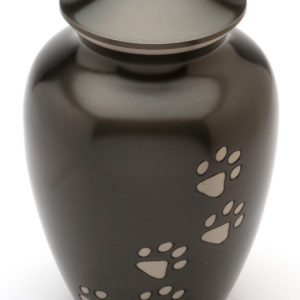 The Matlock Black Pewter Pet urn