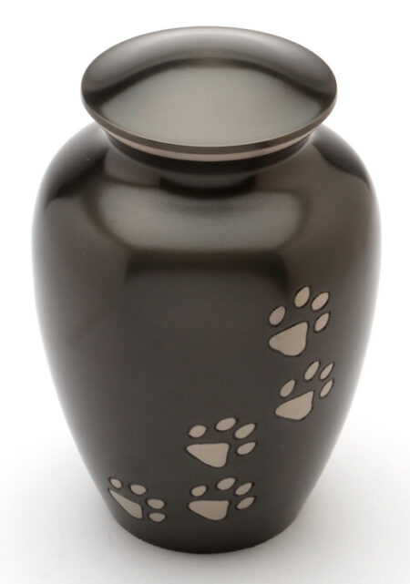 The Matlock Black Pewter Pet urn