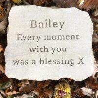 Sandstone Pet Memorial Tablet for Bailey